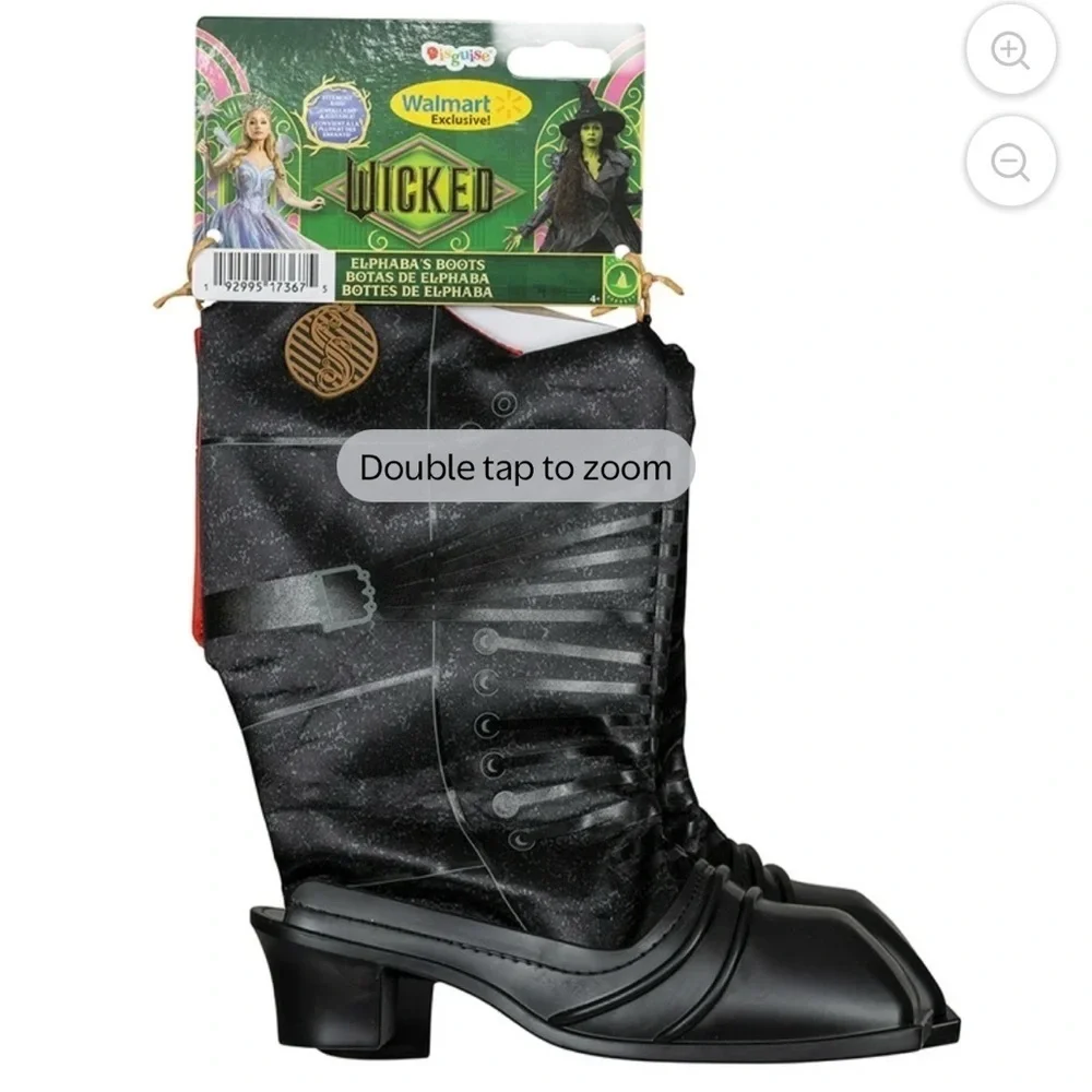 NEW Elphaba's Black Boots - Wicked Costume Dress Up Shoes